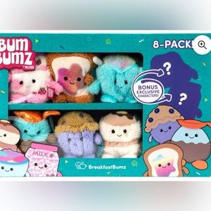 4.5 inch Assorted Childs Bum Bumz Plush WMT Value Box 8 Piece